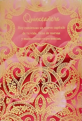 Greeting Card Quinceanera Hoy Comienzas Un Nuevo Capitulo De Tu Vida - Hoy Comienzas Un Nuevo Capítulo En Tu Vida - Feliz Cumpleaños 15 Hito De