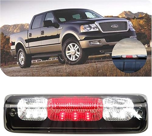Para Ford Explorer Sport 2007-2010 Ford F150 2004-2008 Lincoln Mark LT Barra LED 3 cola de freno trasera de carga alta (carcasa cromada + lente