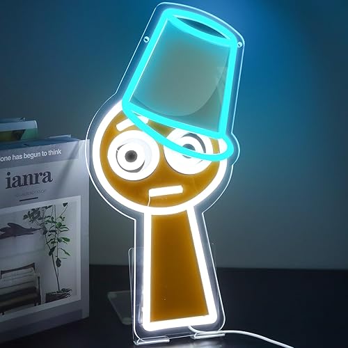 Miniatura 7 de AHlove Five Nights at Freddy'sfnaf Freddy - Letreros de neón para decoración de pared, luces LED de neón para dormitorio, cumpleaños, regalos de