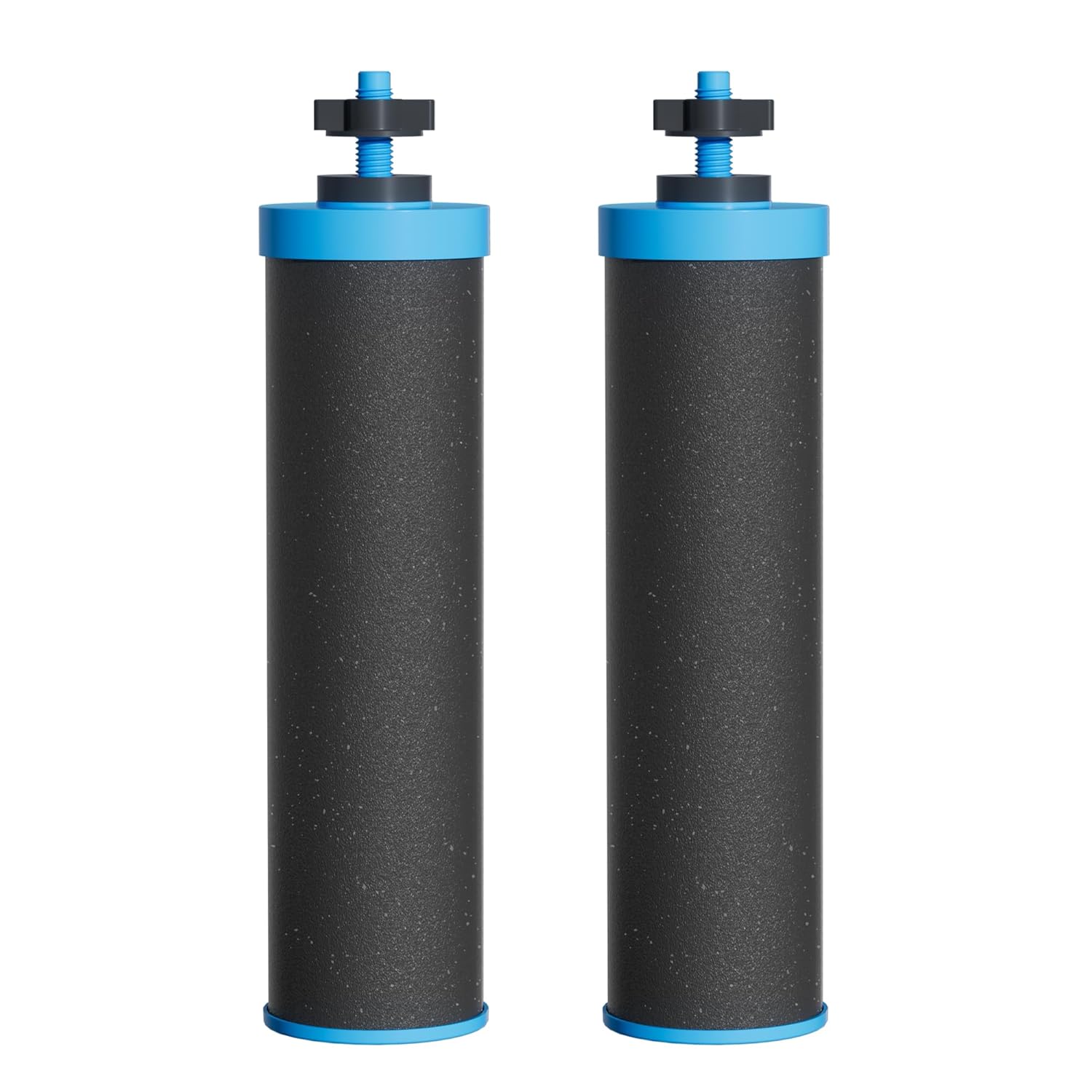 Waterdrop Alkaline Water Filter, Replacement for Berkey® BB9-2® Black Filters and Berkey® Gravity Water Filter System, Up to PH 9.2 (Pack of 2) & Stainless Steel Stand