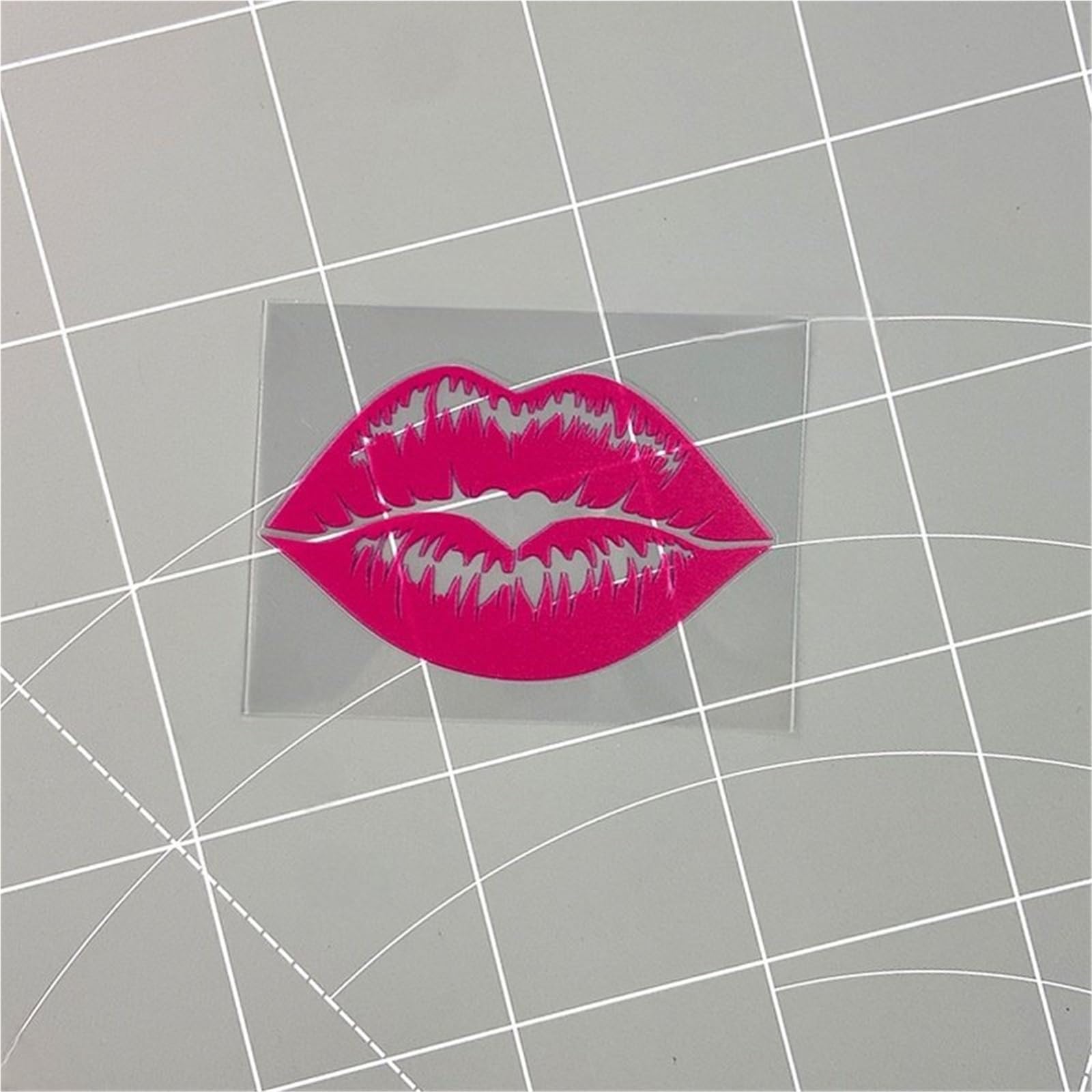 HAfgDJ 1pc Sexy Lip Vibe Decal, Waterproof for Motorcycle Bumper Helmet Skateboard Universal Sticker