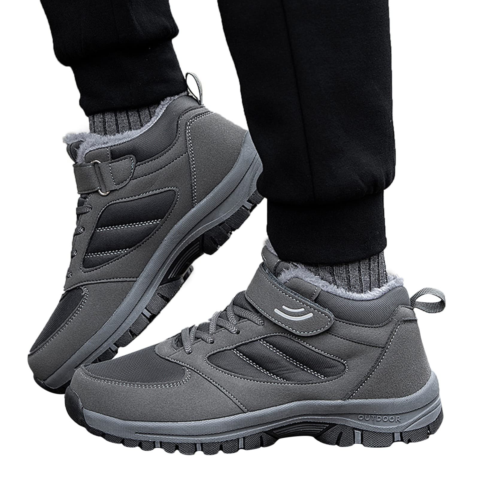 FGUUTYM Botines para mujer Zapatos negros de algodón Zapatillas de hombre Botas cortas Botas de nieve unisex invierno cálidas botas de invierno botas de invierno más zapatos deportivos de terciopelo