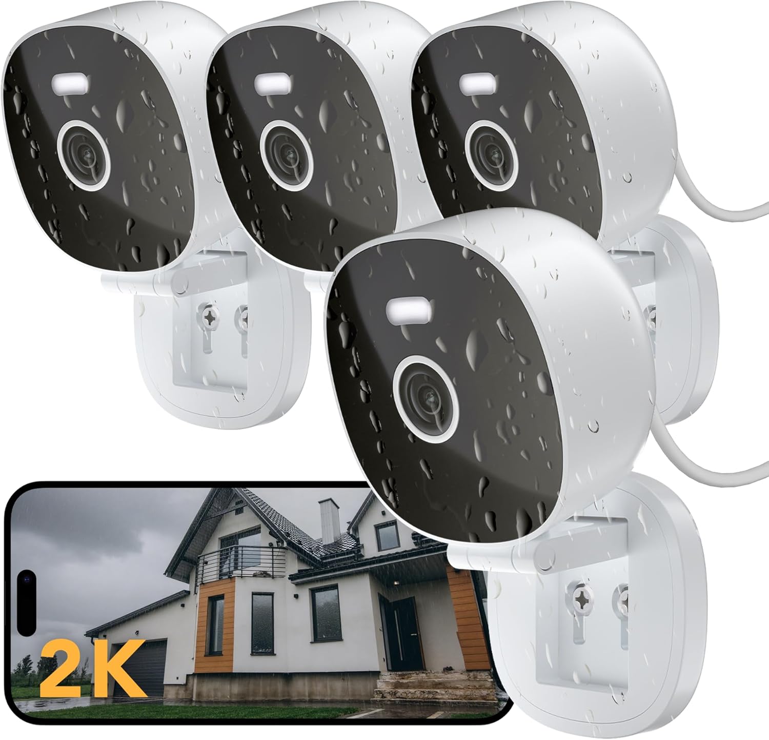 2K Security Camera, Outdoor/Indoor...