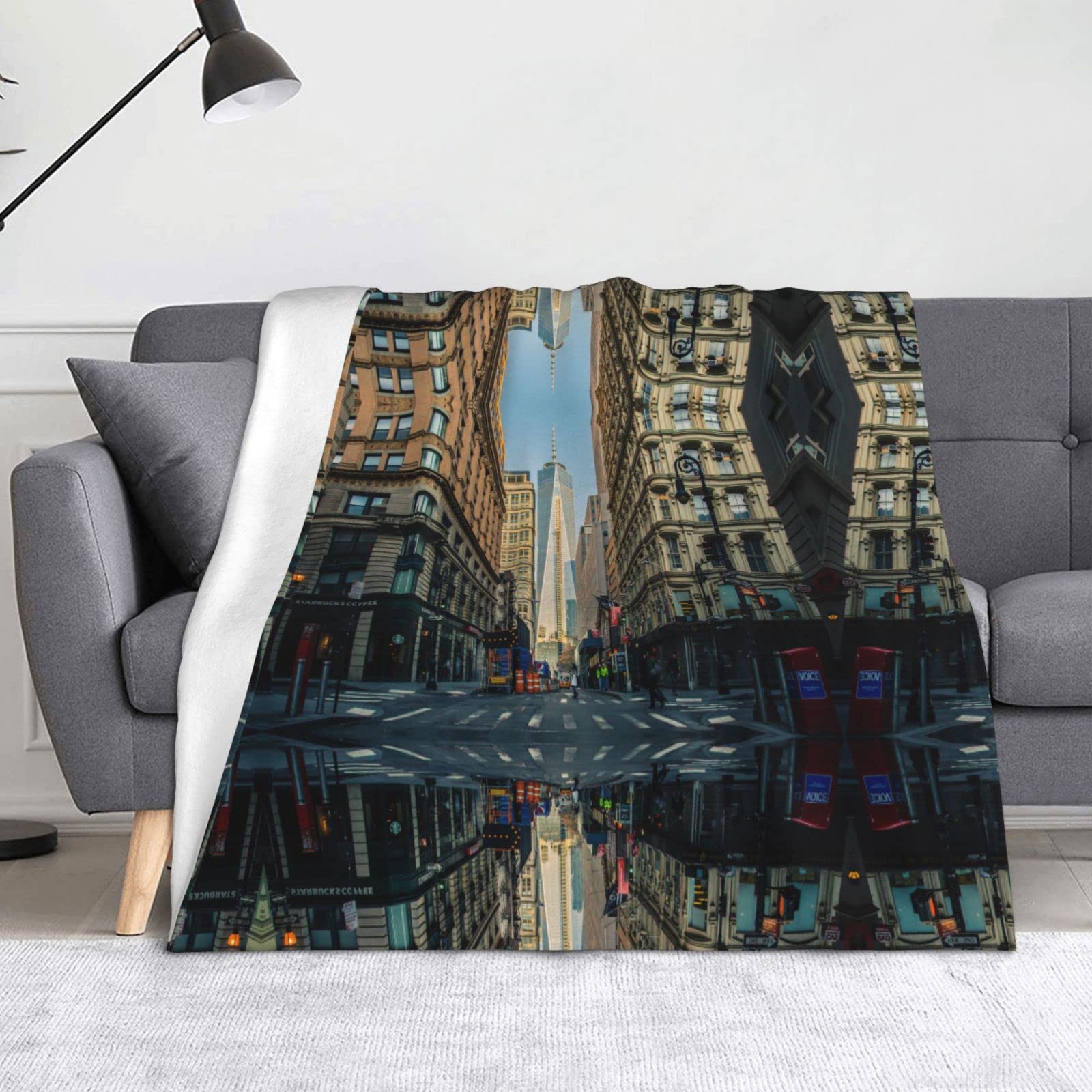 Streets of New York City Blanket Flannel Throw Blankets u003du003eu003e 60x50 in, Warm  Blanket for Bed Sofa Couch Bedroom Men Women Gift . : Amazon.co.uk: Home u0026  Kitchen
