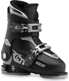 Roces IDEA UP Adjustable Kids Ski Boots - Expandable Youth Toddler Boots for Growing Feet, No Binding Remount
