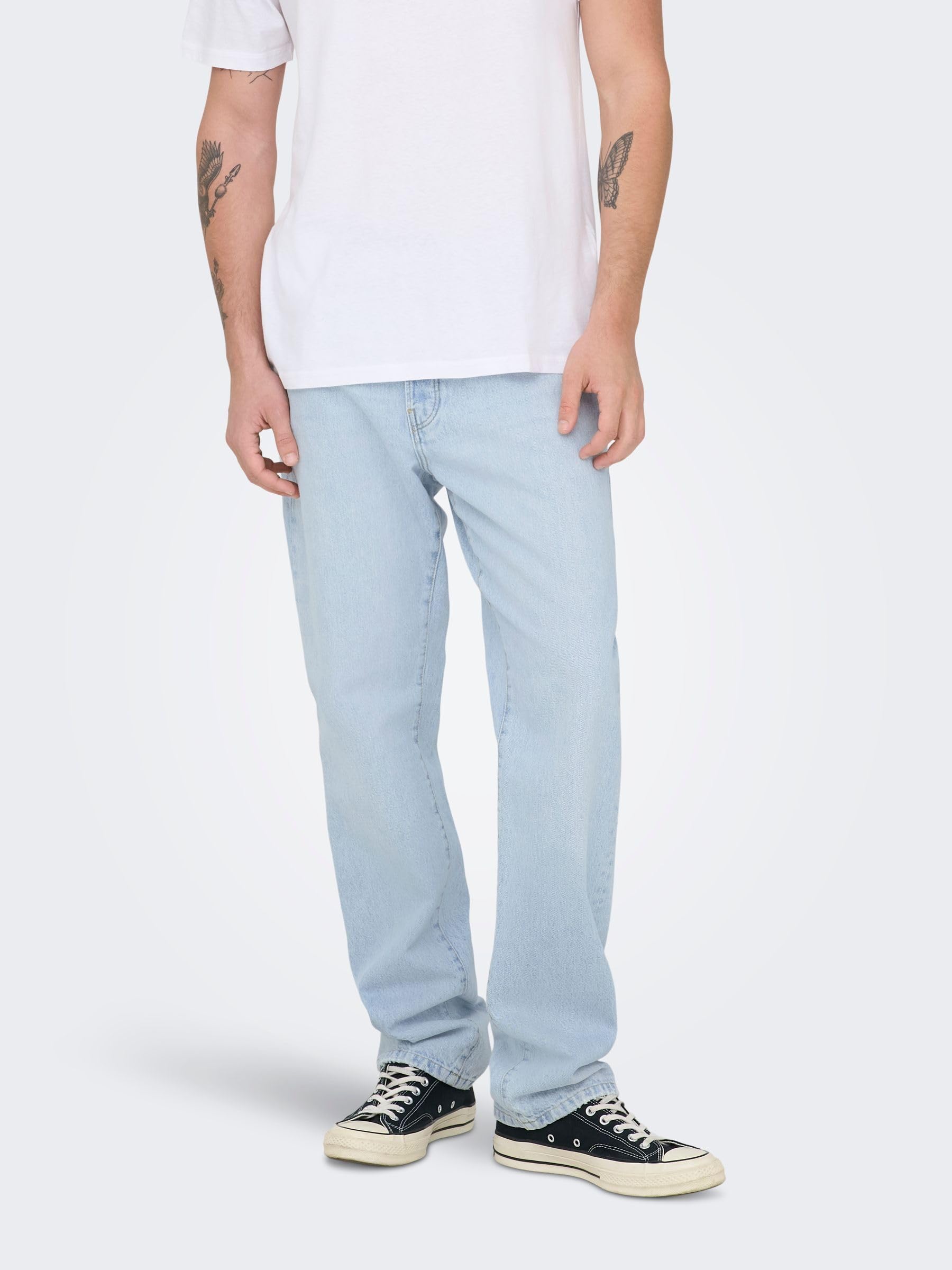 Only & Sons Loose fit Jeans ONSEDGE Mid Rise Straight Fit Jeans