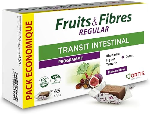 Ortis Fruits & Fibres Regular 45 Cuadros para Masticar