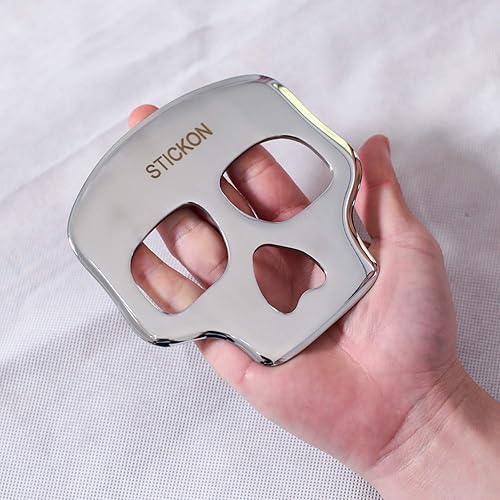 Miniatura 6 de STICKON Herramienta de masaje Gua Sha de acero inoxidable - Gran movilización de tejidos blandos - Herramientas IASTM