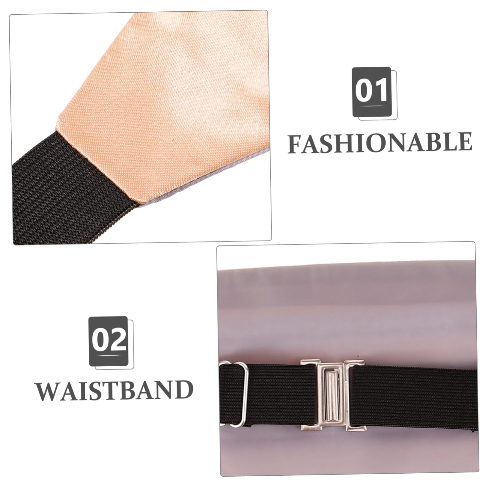 GAROZATION Color Men's Single Cummerbund Tuxedo Waistband for Men's Fashion Wedding Attire