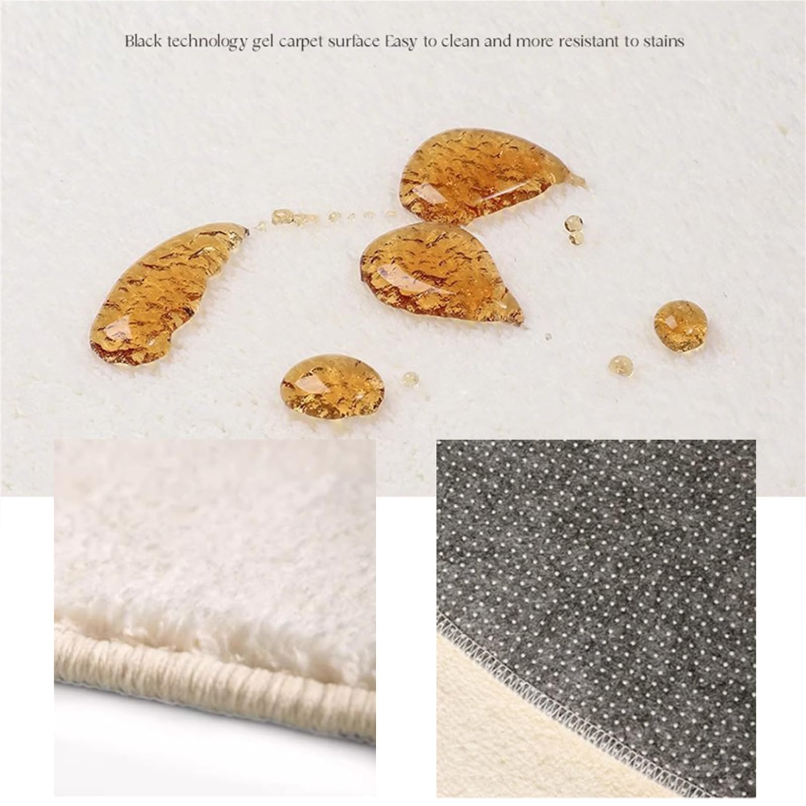 Odot Tapis Rond de Motifs Simples, Imitation Cachemire Rug de Salon, Chambre à Coucher, Ambiance Festive, Tapis Chambre, Décoration Couverture de Chevet Père (Ours Beige,diamètre 120cm)