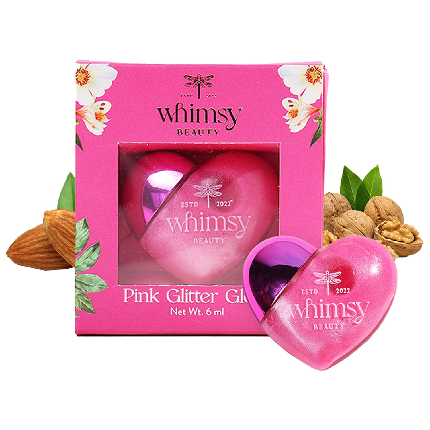 Whimsy Safe Organic Non-Toxic Eye Glitter for Girls - Sparkle Eyeshadow, Long Lasting Makeup for Kids - Safe Edible Products (Pink Gloss)-image-37