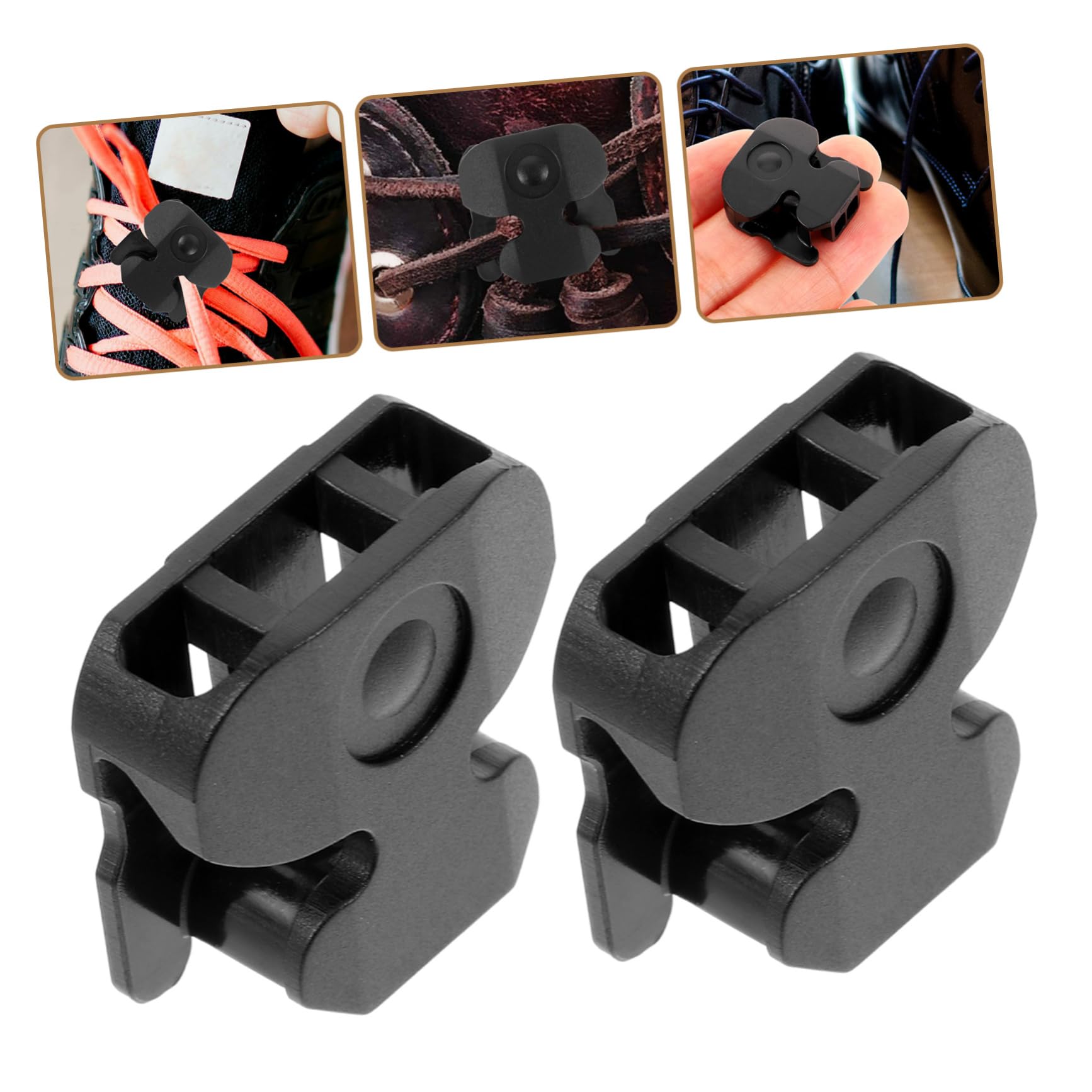 LIFKOME Shoelace Fasteners Locking Clips Plastic Buckle Locks for Shoes Quick Fix Shoelaces Shoelace Locks for Adults