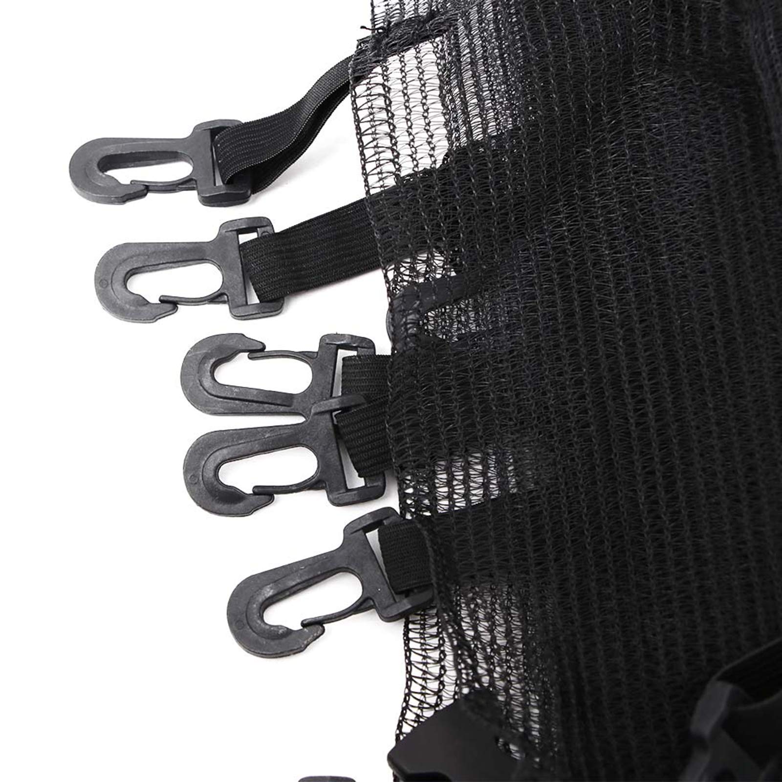 Almohadilla de repuesto para cama elástica y red de seguridad redonda para trampolín de 5 pies, 6 pies, 8 pies, 10 pies, 12 pies, 13 pies, 14 pies, 15 pies, 16 pies con 6/8 postes rectos