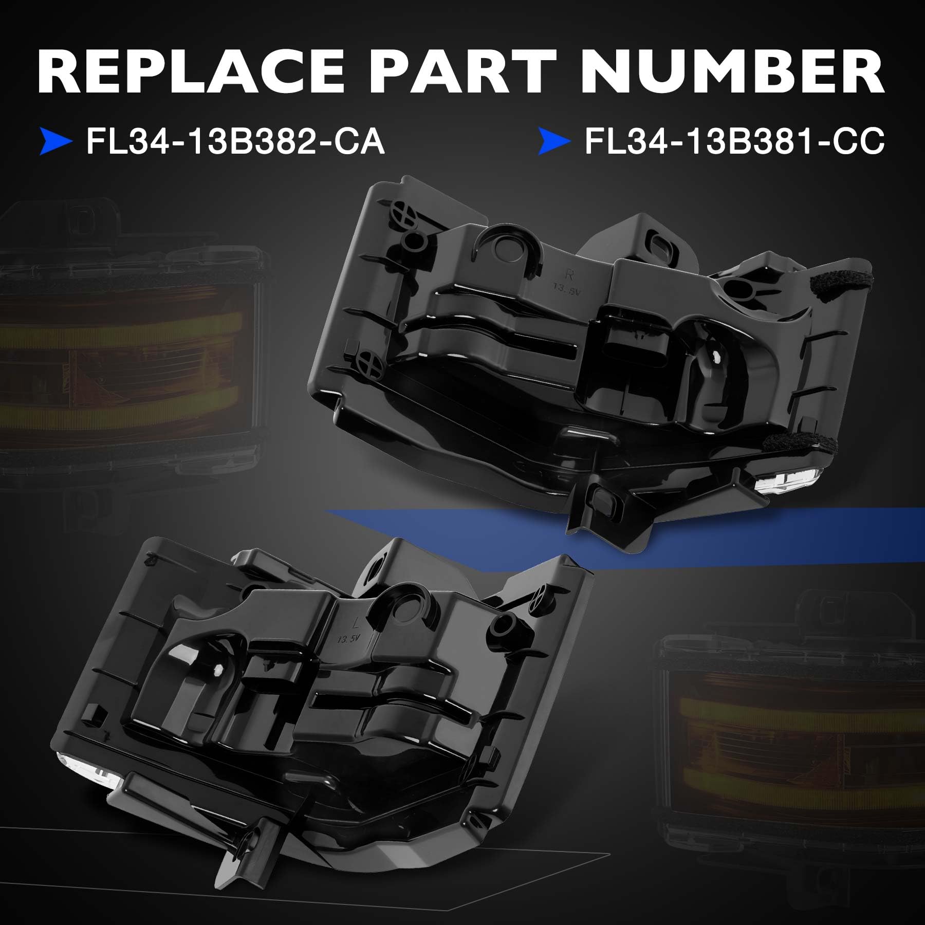 Amazon.com: Door Towing Mirror Turn Signal Lights Indicator Fit