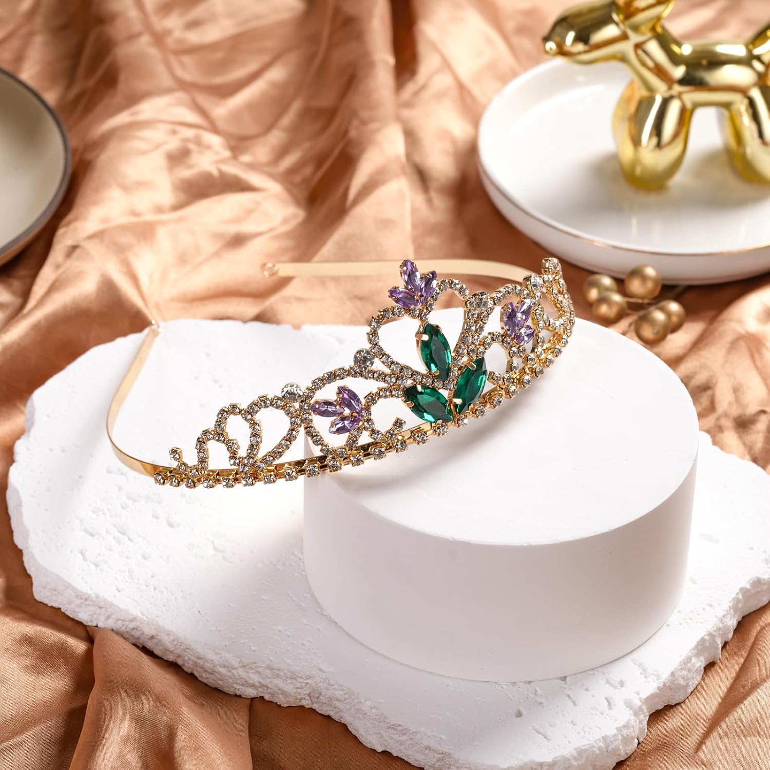 Mermaid Crown Mermaid Costume Headdress Princess Gold Crown for Women Halloween Parties - Image 6