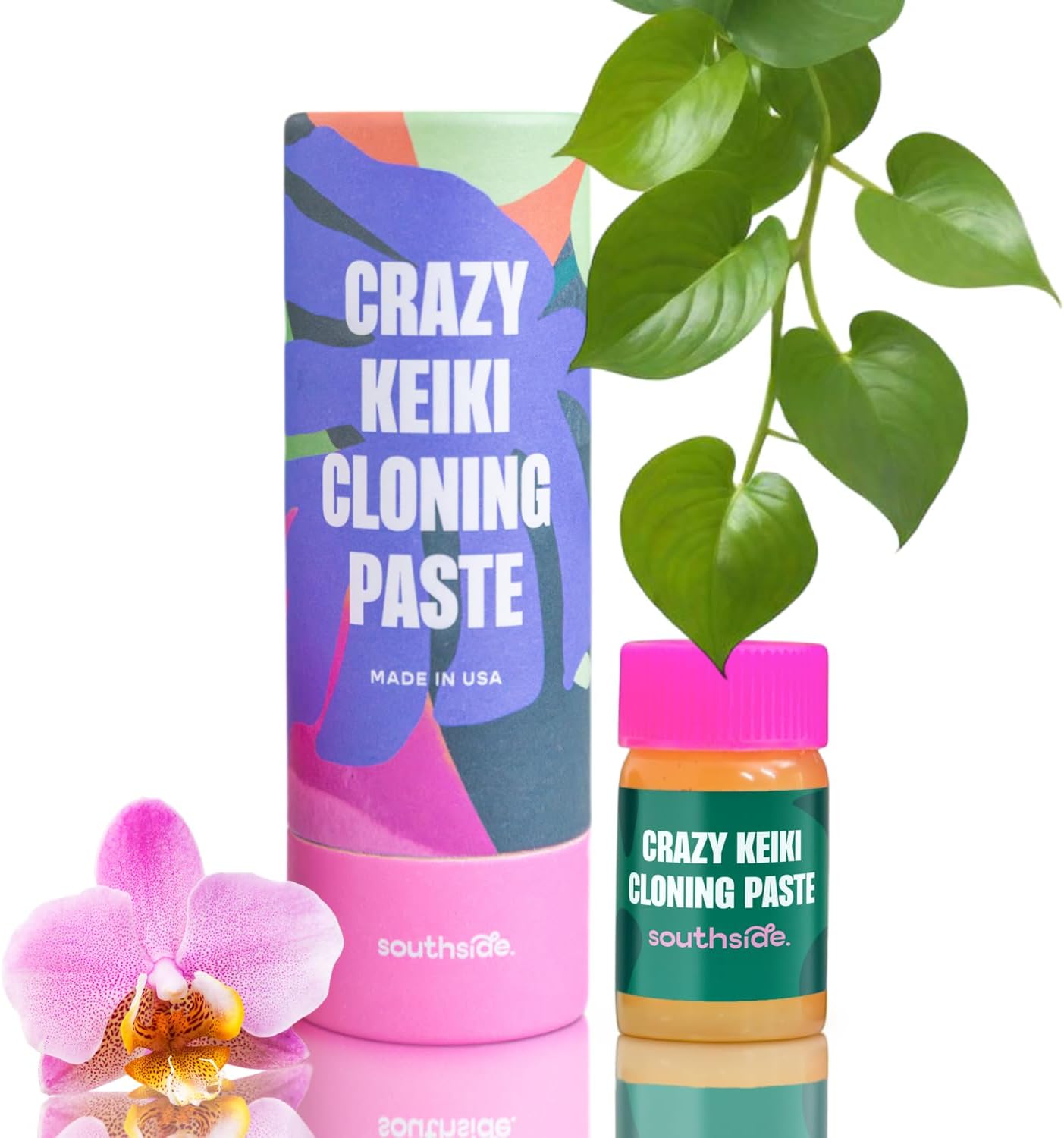 Crazy Keiki Cloning Paste by Southside Plants – Sprout Leaves on Bare Branches with Natural Cytokinin, Hormones & Vitamins – Keiki Paste for Plants and Orchids – 0.25oz