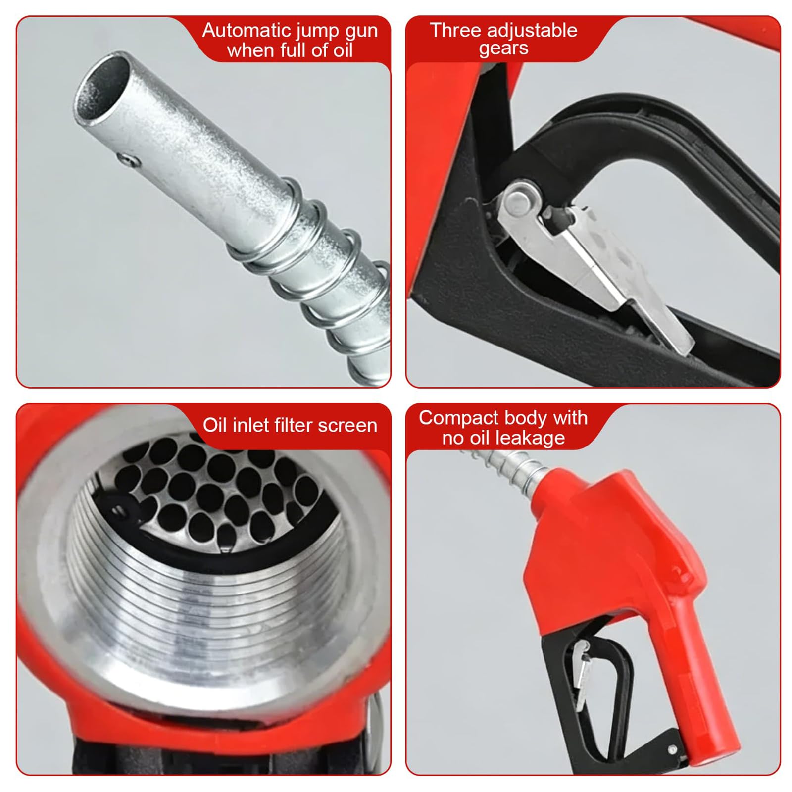 Pistolet do automatycznej dystrybucji oleju napędowego 3/4", pistolety dozujące z automatycznym systemem wyłączania, pistolet samochodowy z pompą oleju napędowego/paliwa, pompą olejową do ssania oleju