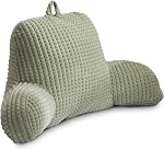 Holawakaka Adults Reading Pillow with Arms, Backrest Reading & Rest Pillows for Sitting Up in Bed, Bed Rest, Lounging, Working on Laptop,Arms Back Support Cushion for Men Women Teens Kids