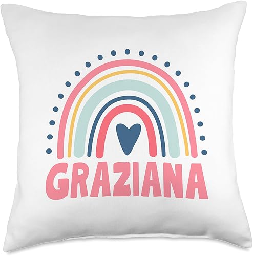Miniatura 4 de Graziana Name Custom Woman Myth Legend Pink Birthday Party Throw Pillow, 16x16, Multicolor