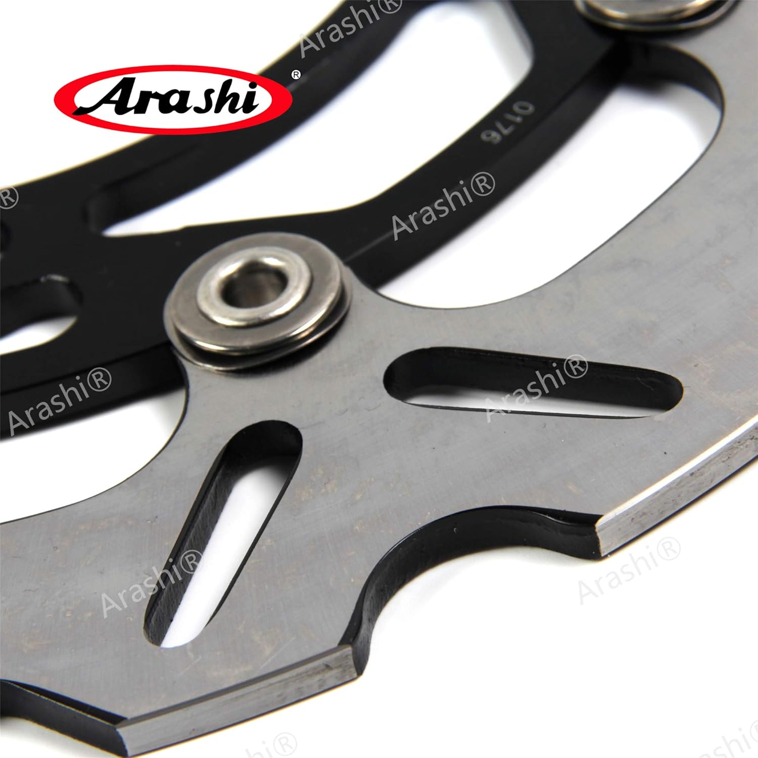 Arashi Brake Disc Rotors Front and Rear for Suzuki Hayabusa GSXR 1300 2008-2020 / B-KING 1300 2008-2010 Motorcycle Replacement Accessories GSX1300R GSX-R1300 Black 2009 2011 2012 2013 2014 2015 2016