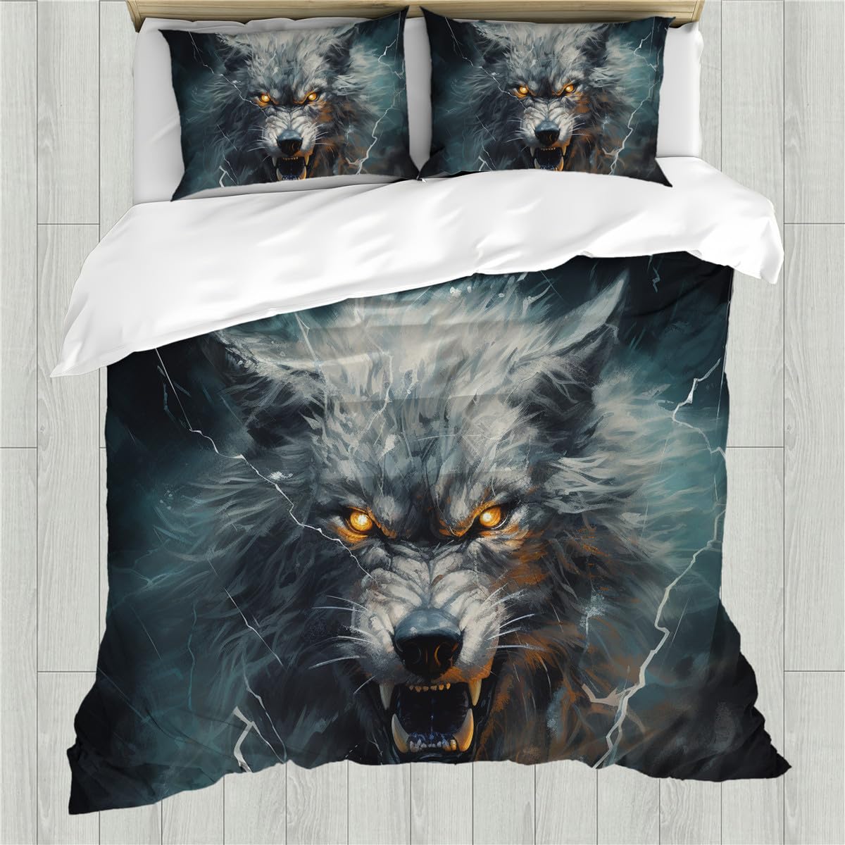 AyPoint Dog Duvet Cover Full - 3D Maimachi Dog Running on The Grass Comforter Cover, Dog Bedding Set, 1 Duvet Cover + 2 Pillow Shams (Dog,Full)