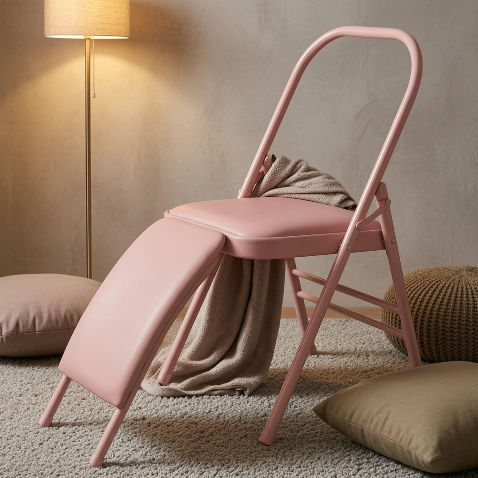 Silla Meditación con Panel | Estructura Reforzada, meditación, Vegano, Casa, Yoguis, Principians, Morado