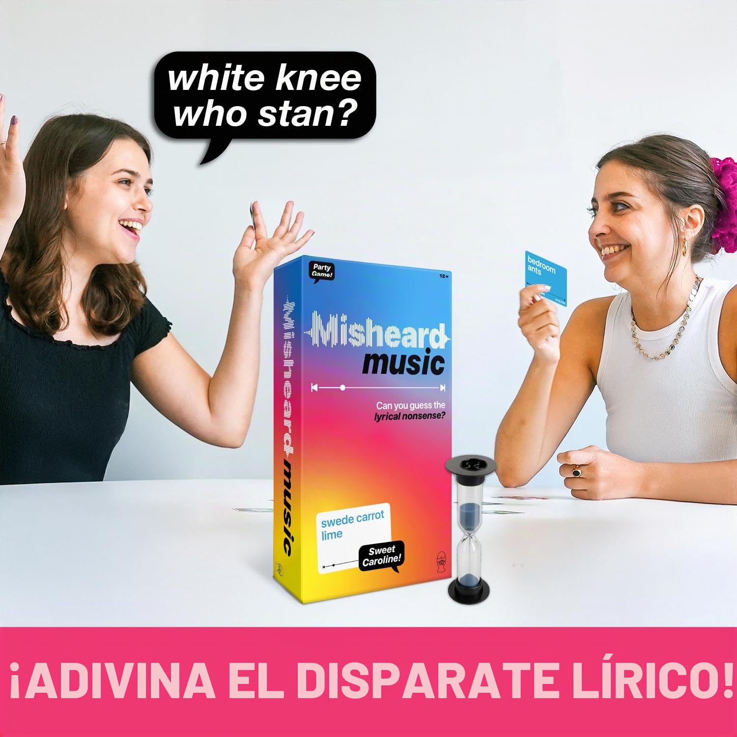 Lucky Egg The Original Misheard Music - Adivina la canción o artista con 500 cartas líricas sin sentido - divertidos juegos musicales para adultos y adolescentes - divertidos juegos de cartas