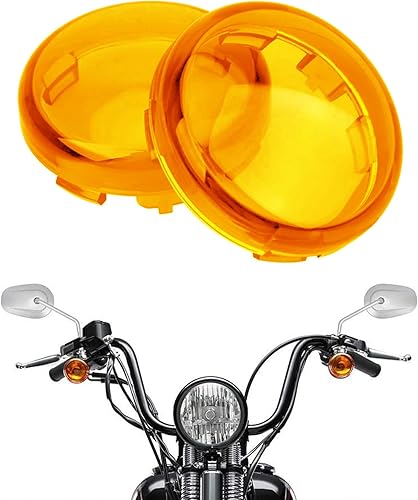 Cubierta de lente de luz de giro de bala para motocicleta, viseras, cubiertas de lente compatibles con Harley Sportster Street Glide Road King