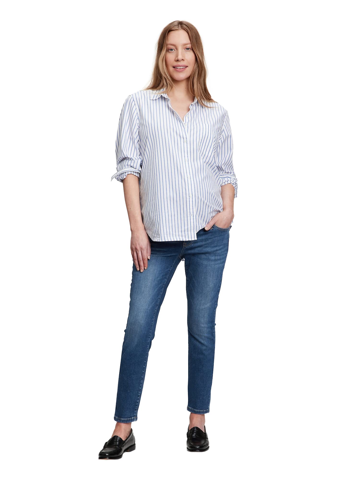 Gap Women's Maternity True Waistband Full Panel True Skinny Jeans
