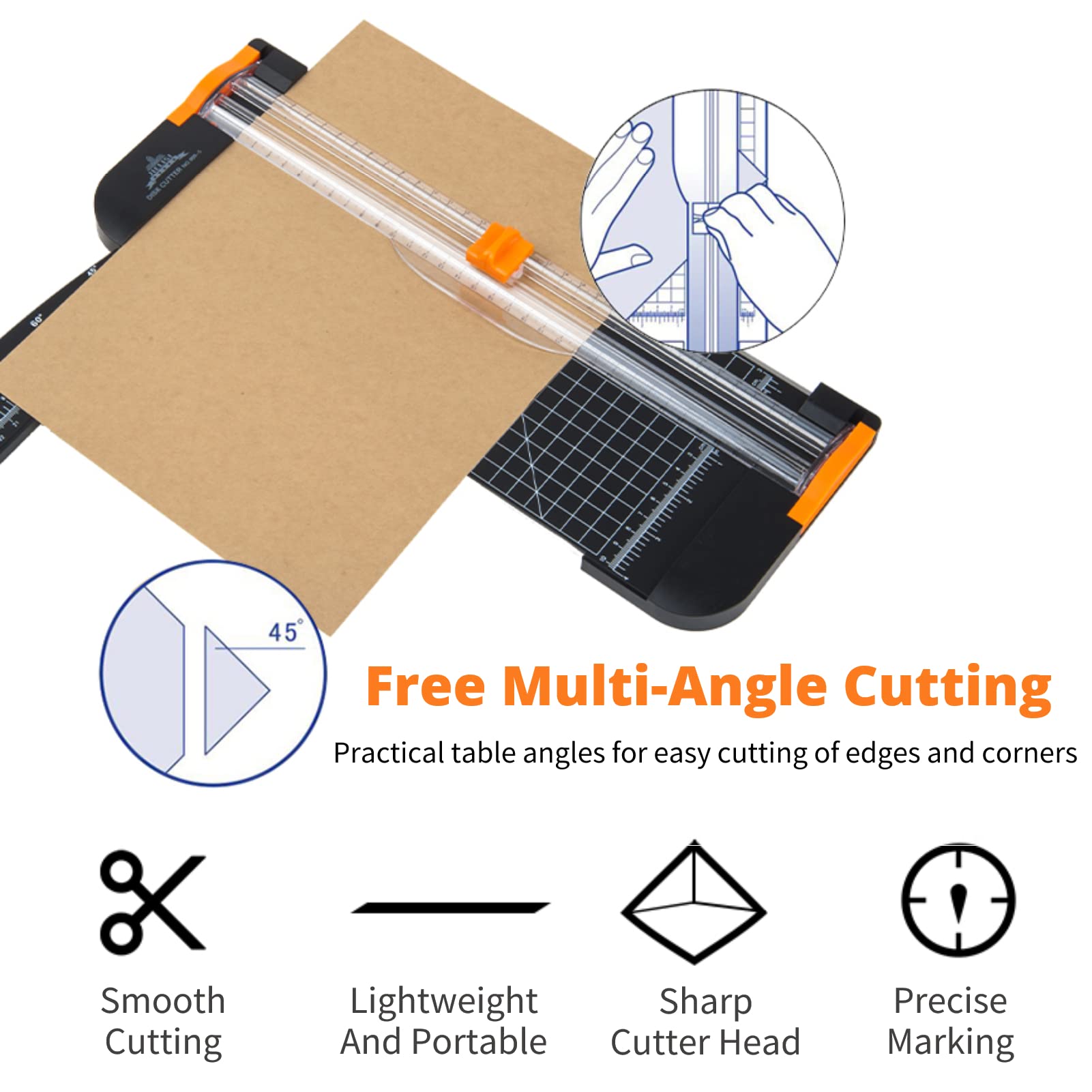 A4 Papiersnijder, Stalen Papiersnijder 30 Cm Snijlengte, Papiersnijder Voor A4 B5 A5 B6 B7 Papier Commerci Le Snijmachine 500 Vellen Capaciteit P 010853653768