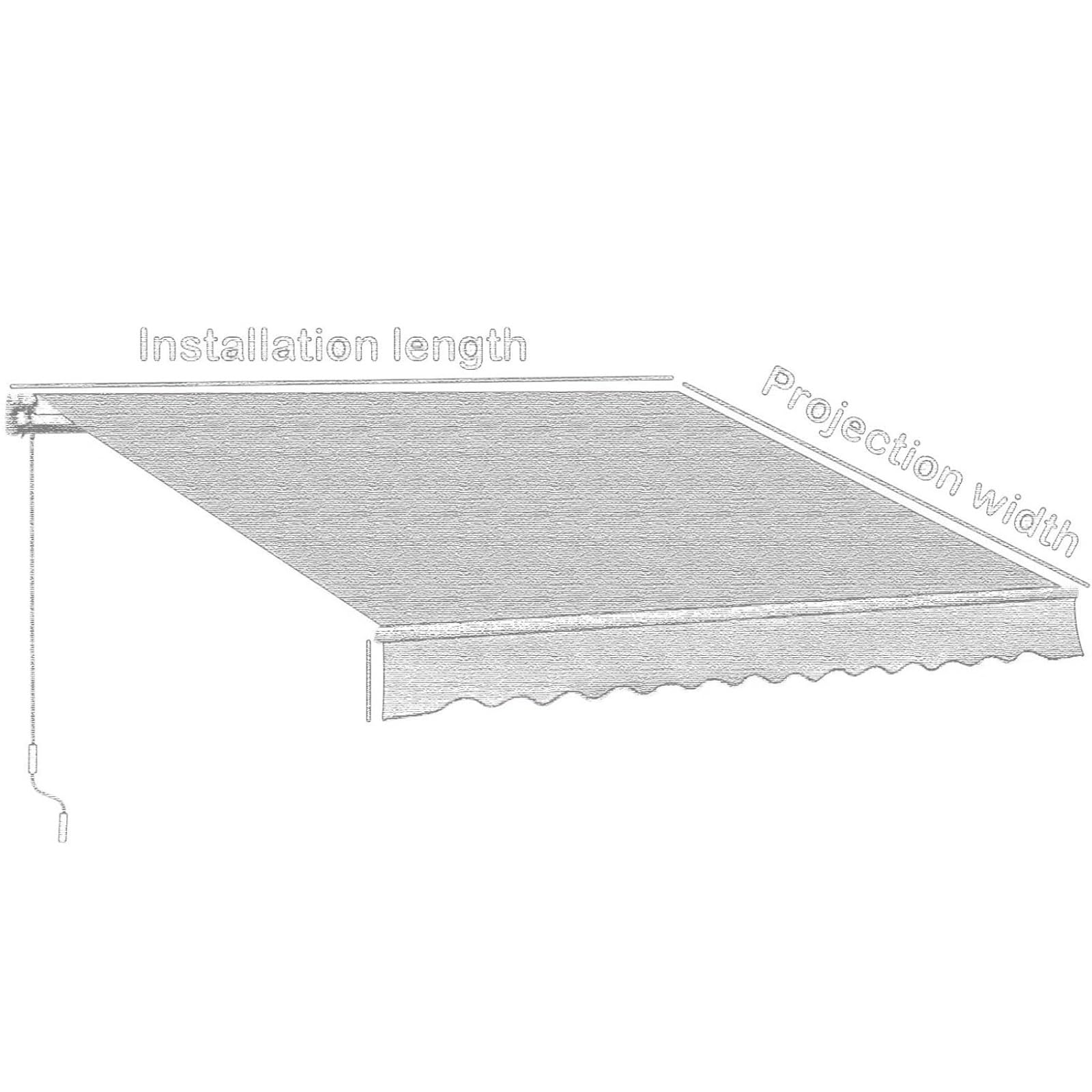 auvent Auvent de Remplacement imperméable en Tissu Polyester, Couverture de Pare-Soleil for auvents rétractables for Jardins