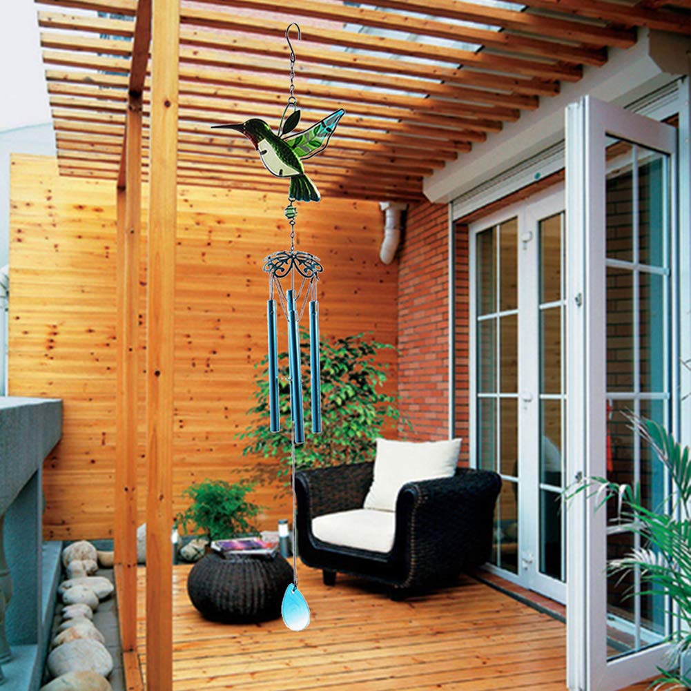 Ninonly Campanelli Eolici Solare, Cambia Colore LED Solare Campane a Vento per Esterno, Impermeabile Campanelli Eolici Farfalla Decorazioni Giardino per Patio Casa Regalo Donna