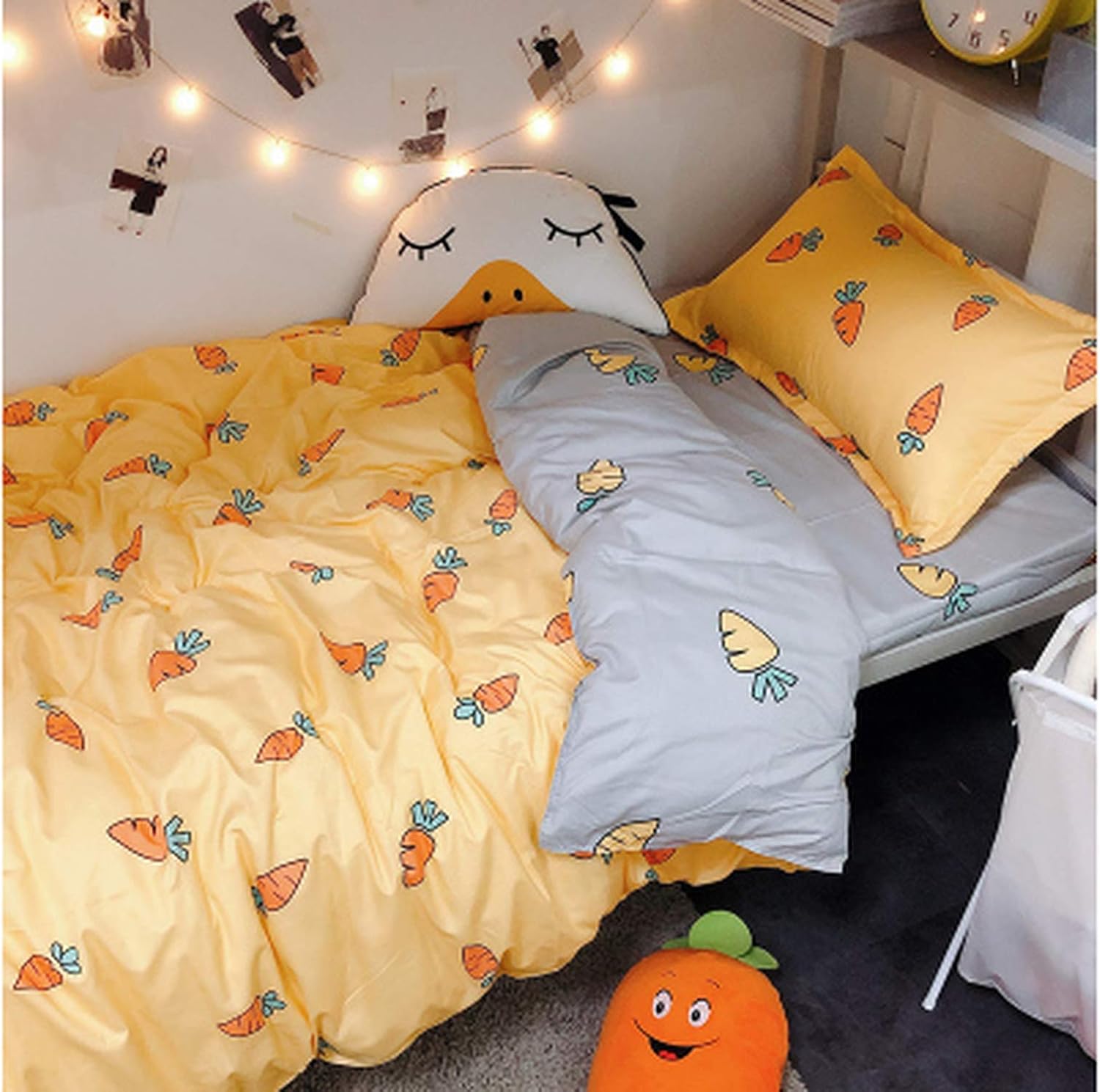 yellow cot bed