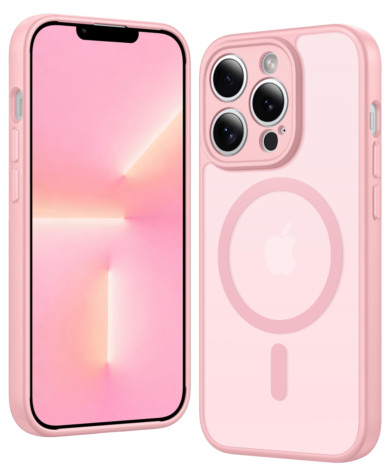 FNTCASE for iPhone 13 Pro-Max Case Compatible with Magsafe Matte Phonecase | Military Grade Drop Protection, Slim Magnetic Phone Cases, Shockproof Rugged Protective Bumper, Translucent Cell Cover