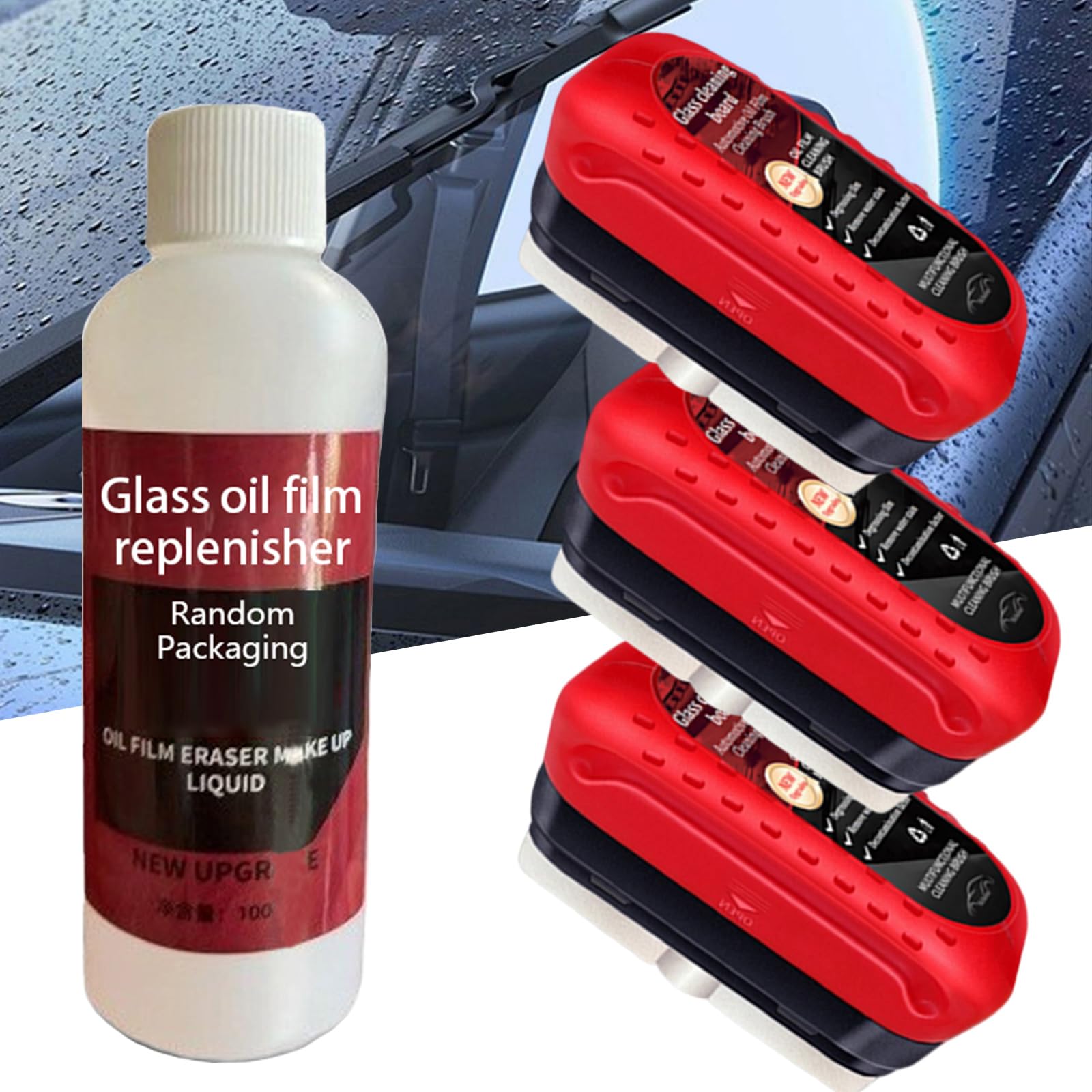 Antivaho Coche Limpiador De Película De Aceite Para Parabrisas - Main Image