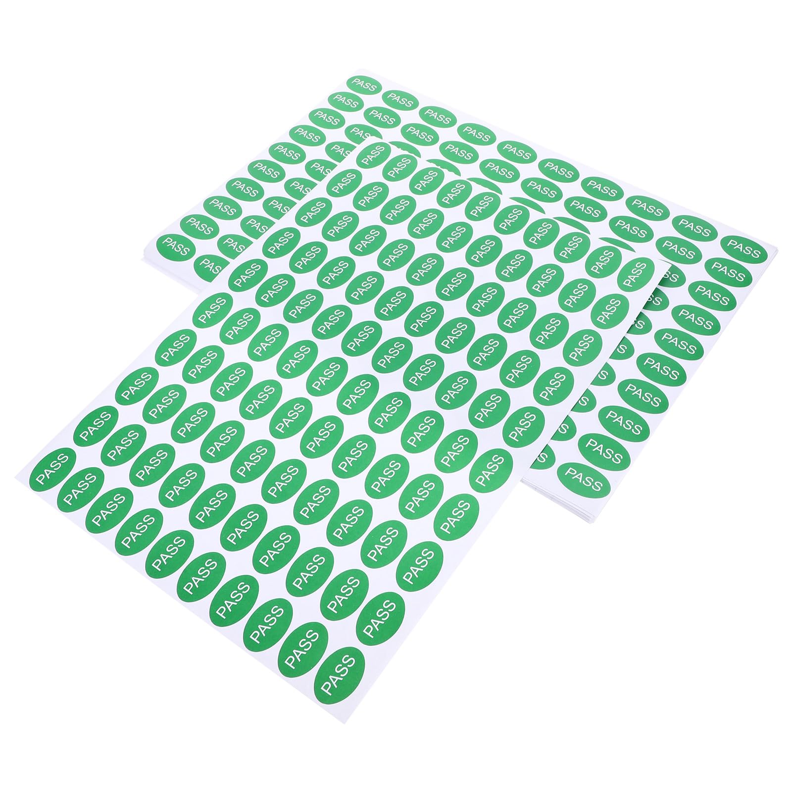FOMIYES 2000pcs Oval Green Qc Passed Inspection Stickers Labels 30x20mm Adhesive Quality Test Tags for Inventory and Shipping Verification