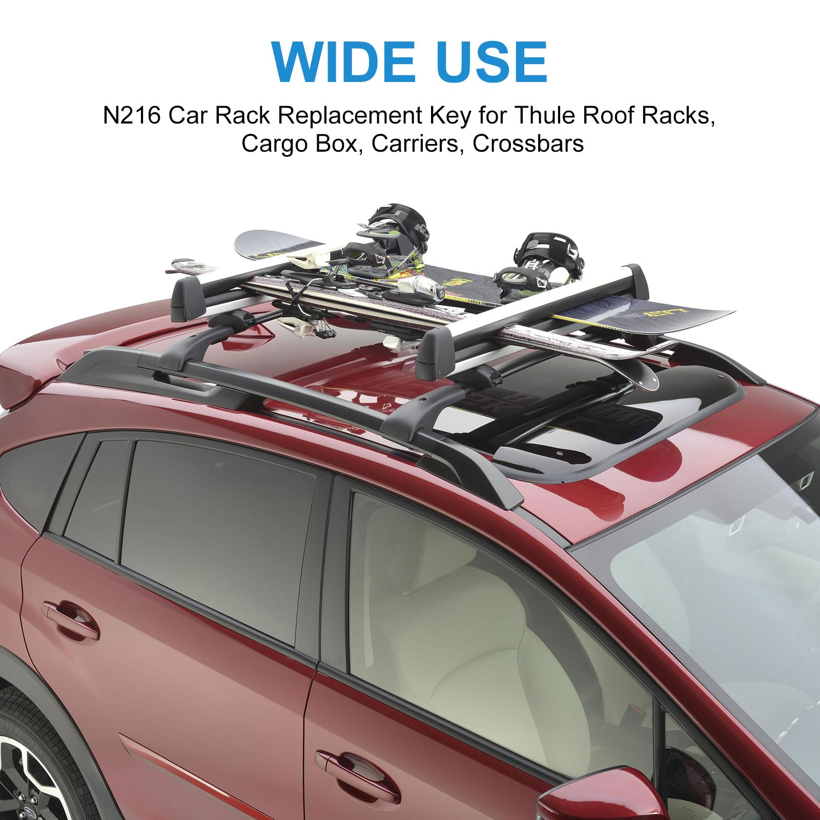 スキー Thlue car rack system Amazon.com: N216 Car Rack Key,Errebi Replacement Key for Thule Ski