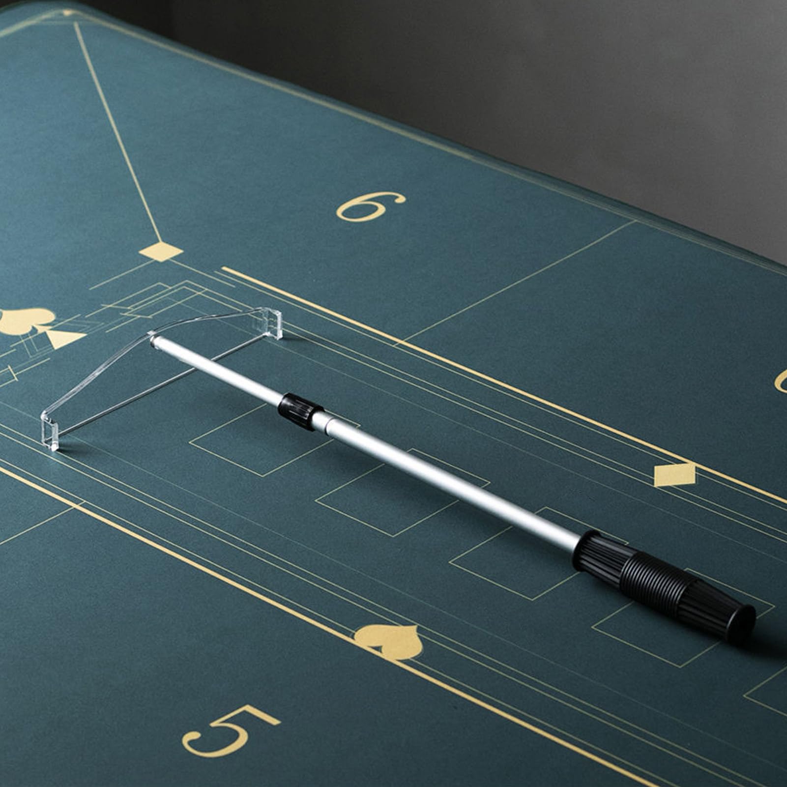 Rastrello telescopico per trucioli – Spingitoio retrattile per chip | Rastrello per chip da poker, forniture metalliche, raccoglitore di patatine fritte, mazza per dadi portatile, chip in metallo,