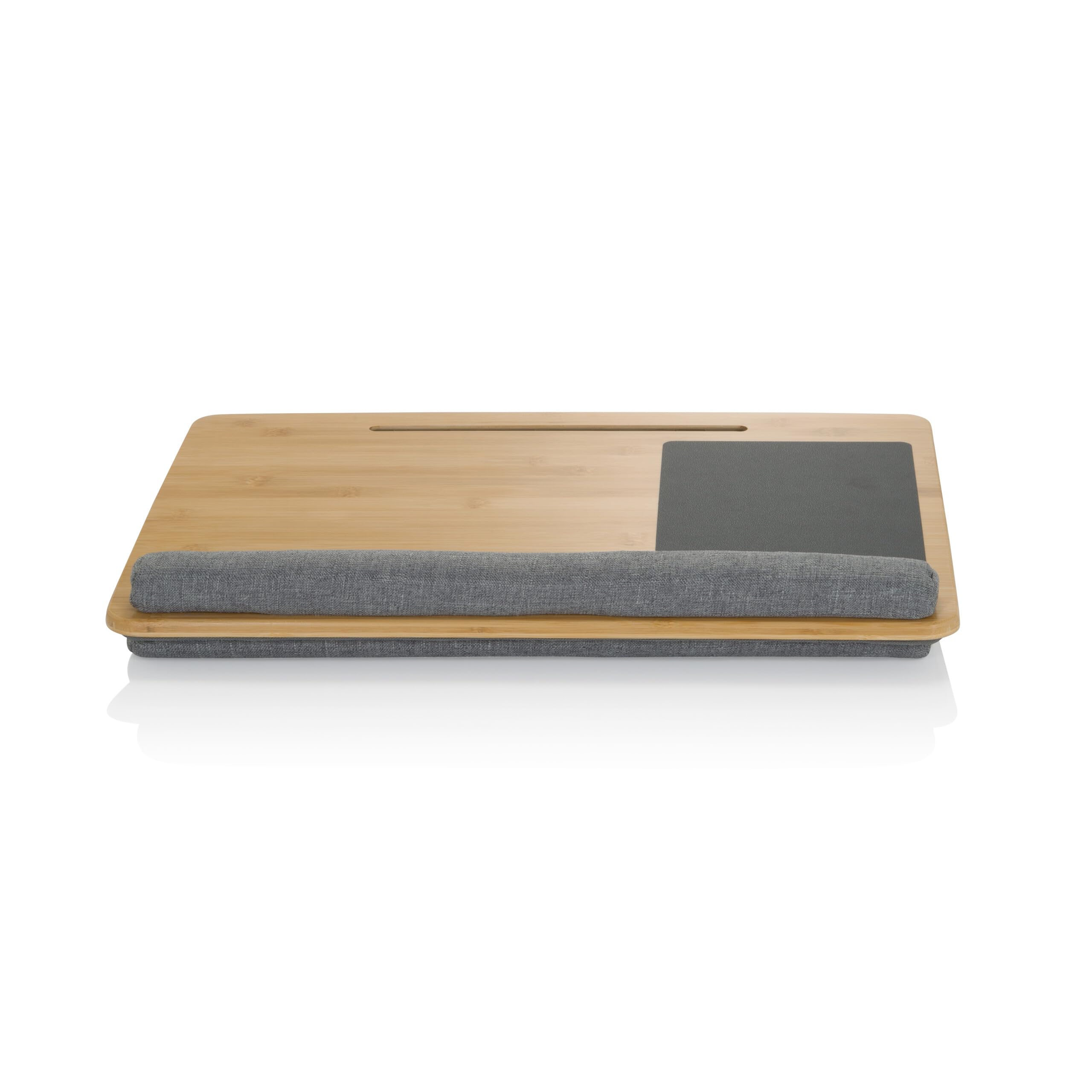 hjh OFFICE Comfiap 830056 Tapis pour Ordinateur Portable en Bambou Gris 55 x 36 cm