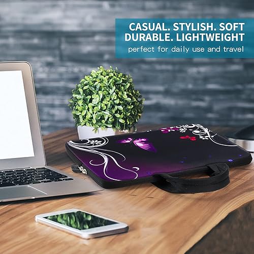 Miniatura 3 de iColor 11 11.6 12 12.1 12.5 pulgadas, funda de transporte para laptop, funda para Chromebook para laptop, funda de neopreno para Apple MacBook Air