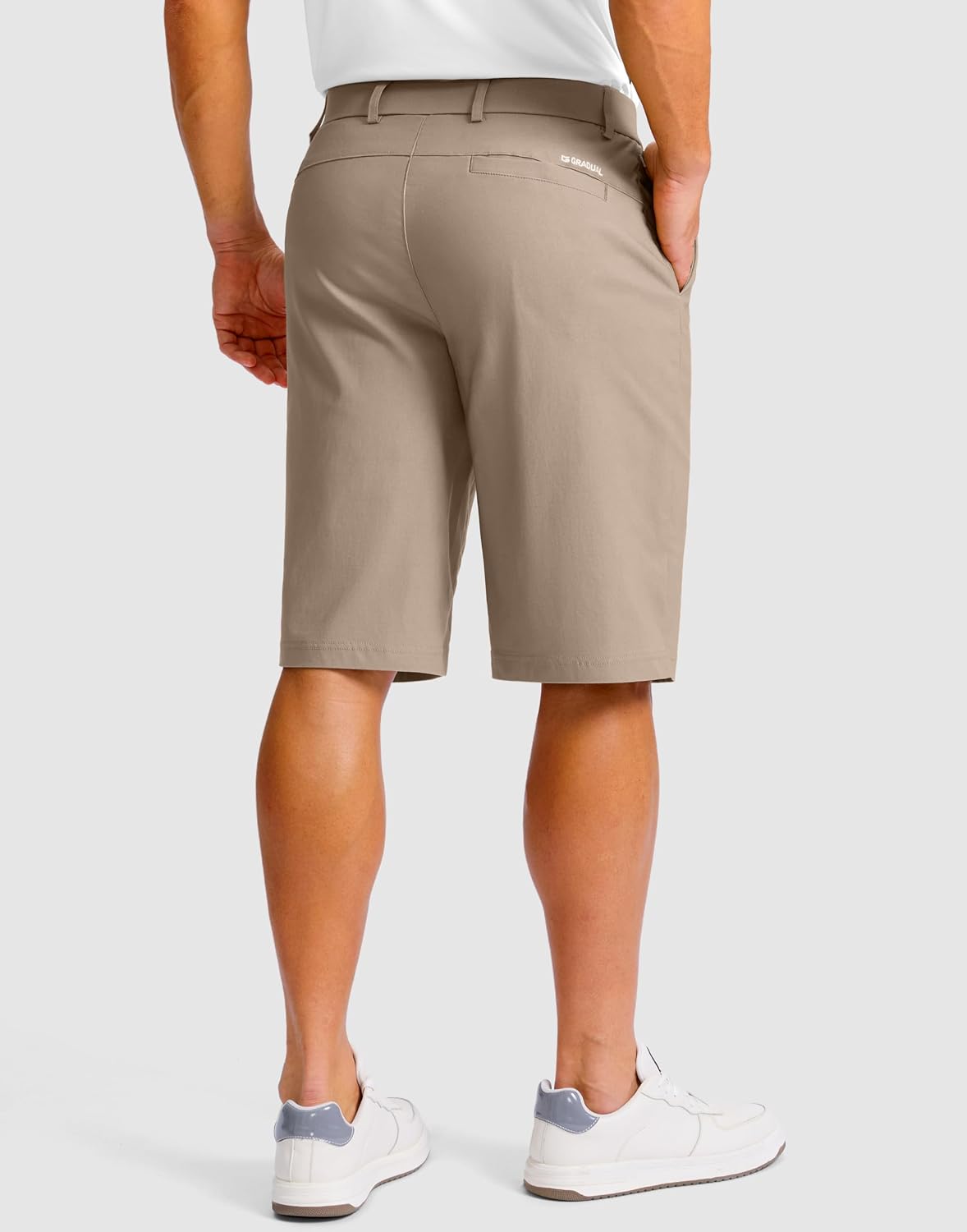 G Gradual Men's Golf Shorts with 4 Pockets 11" Inseam Stretch Quick Dry Casual Work Dress Shorts for Men thumbnail