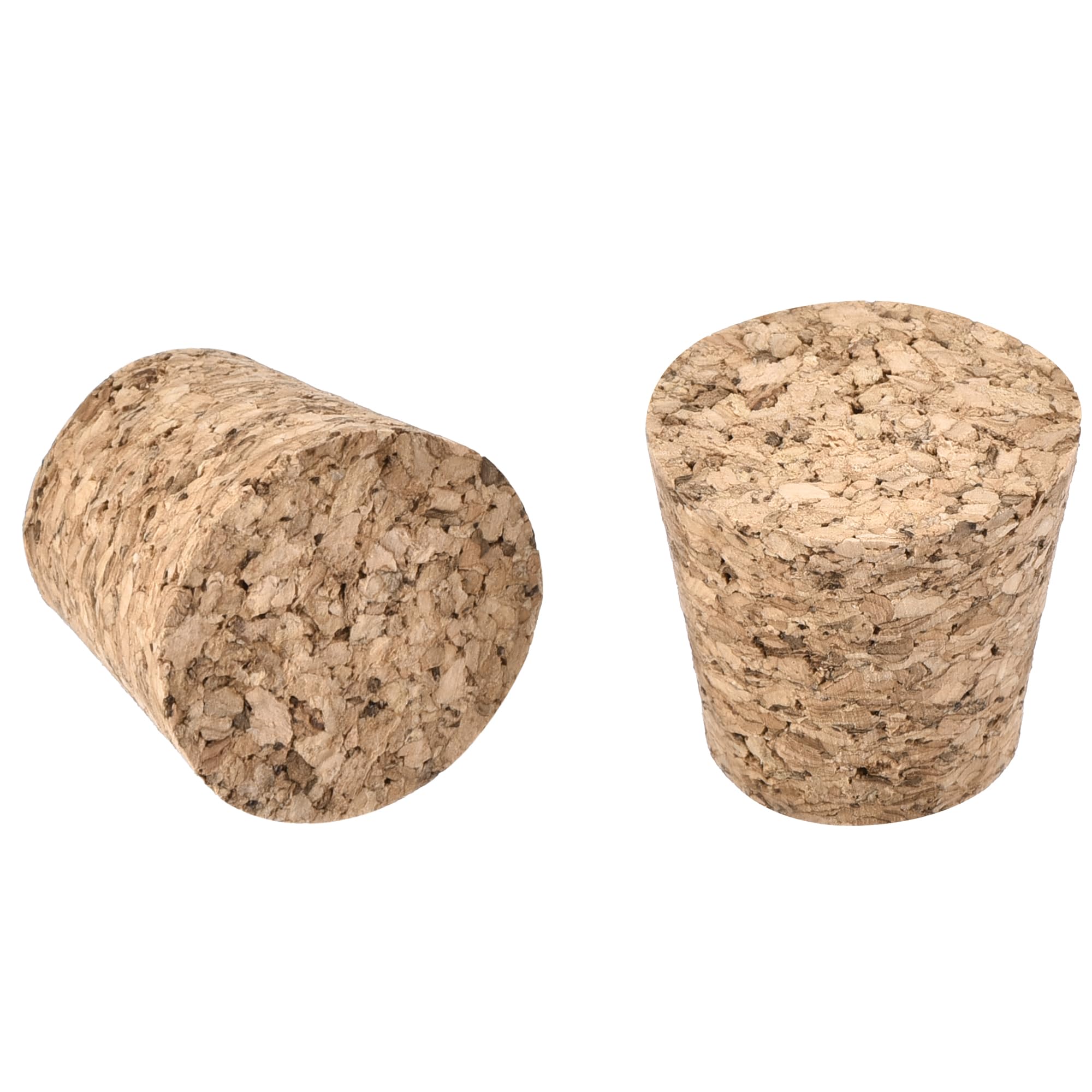sourcing map Bouchons Coniques en Liège Bouchons en Bois 21x17x20mm pour Tubes à Essai Bouteilles 25Pcs