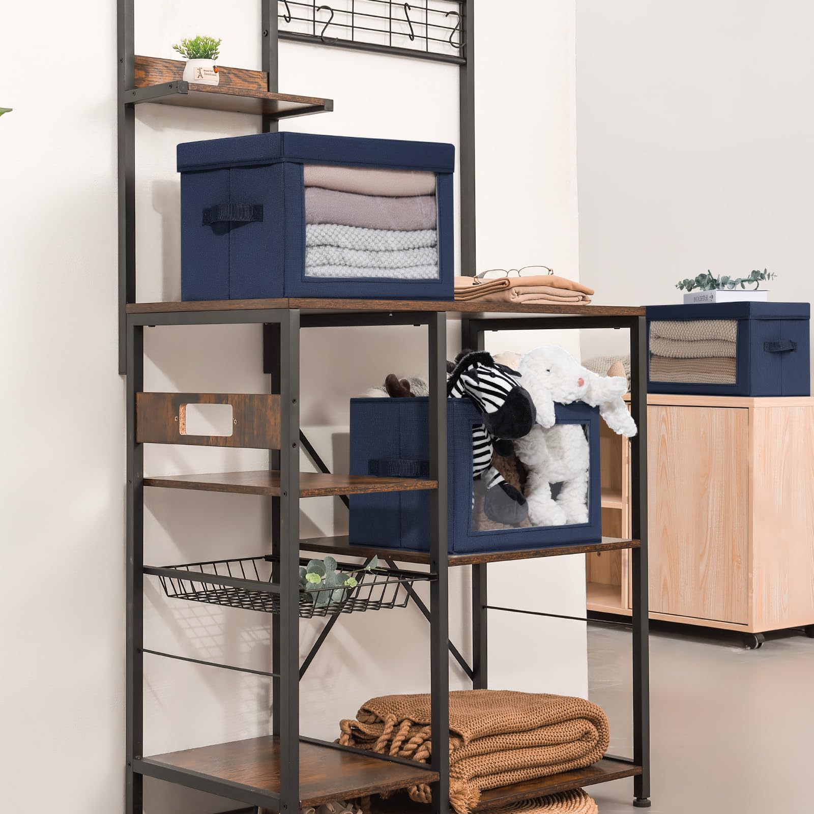 Homsorout Foldable Storage Boxes with Lids - Image 4