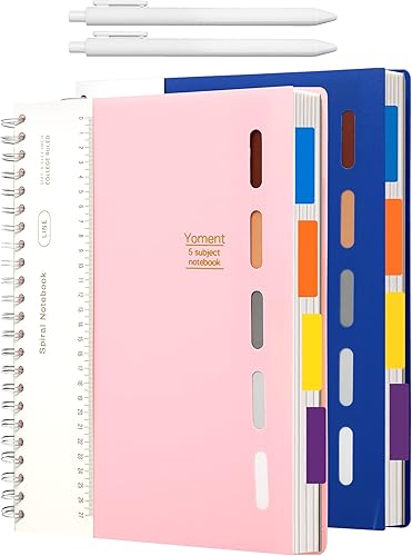 12 divisores de pestañas A4 con 4 pestañas paquete de 3 divisores multicolor para asignaturas en espiral separadores de plástico para suministros de