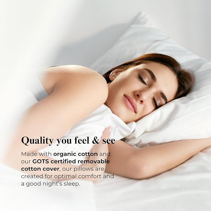 Almohada Algodón Orgánico Estándar Ajustable Refrescante miniatura 6