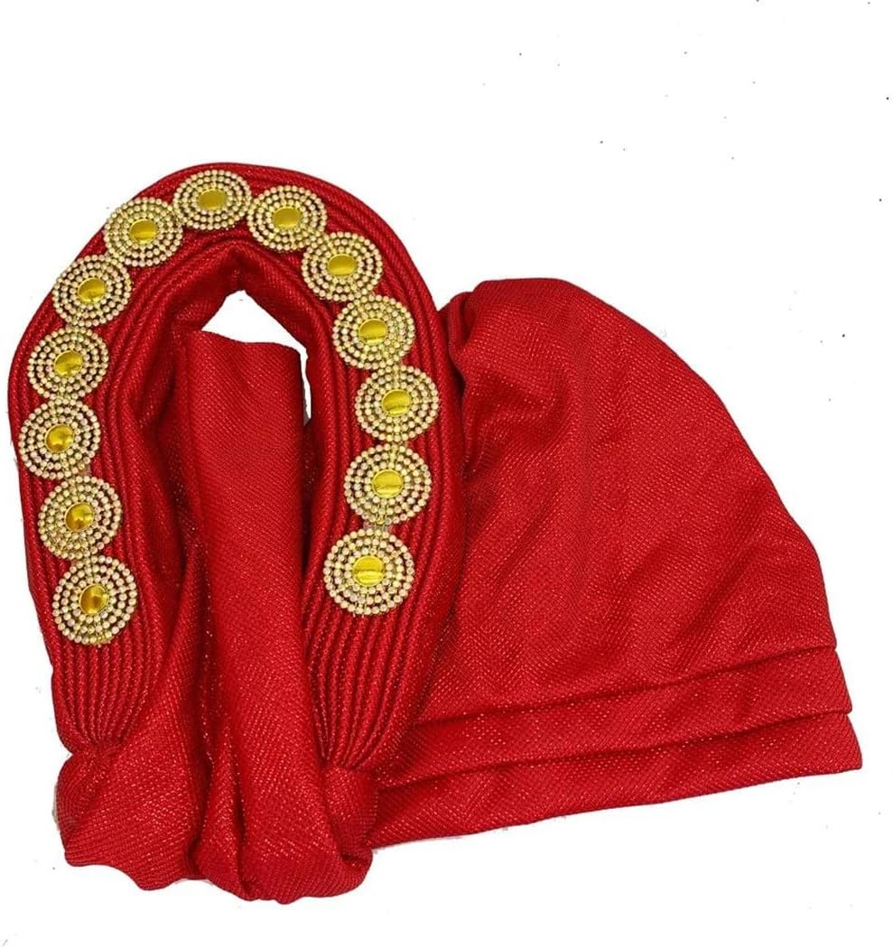 Dvbfufv Nigeria Wedding Party Headwear African Auto Turban Cap Women's Fashion Headwrap
