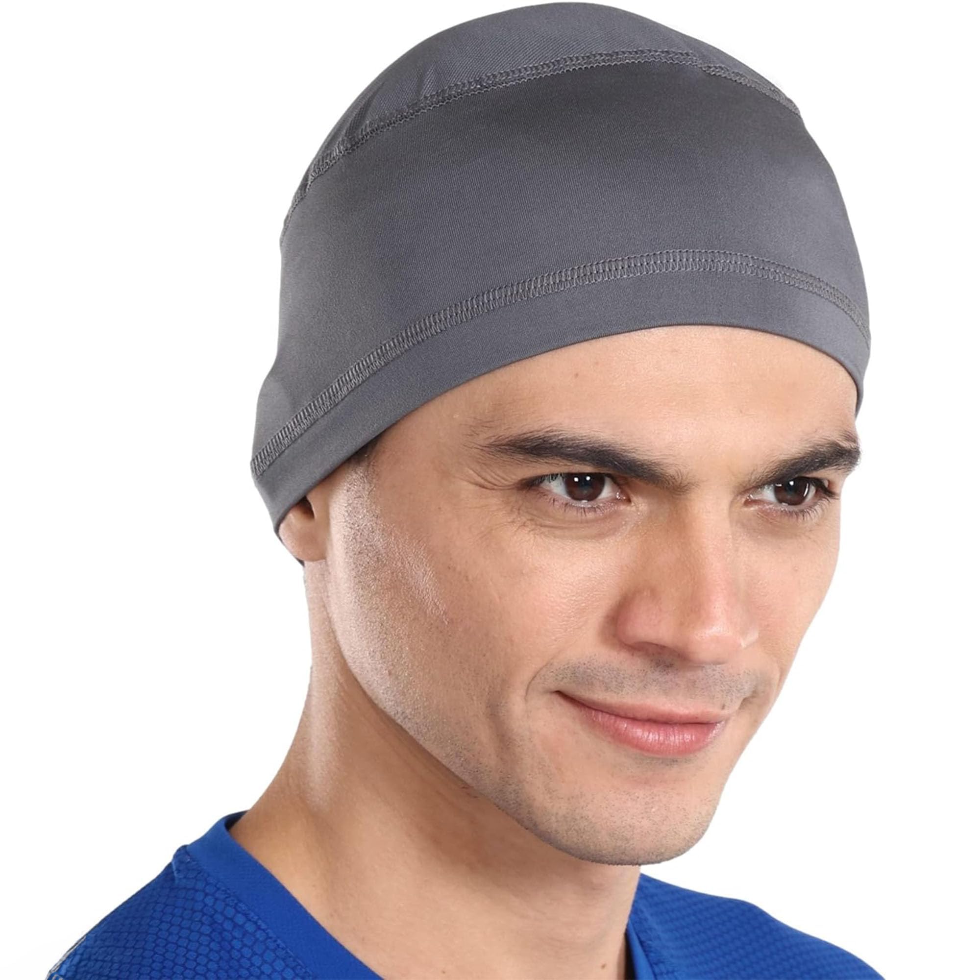 Cooling Skull Cap Helmet Liner for Men - Motorcycle, Cycling, Football Head Beanie & Hard Hat Liner - Sweat Wicking Skullcap