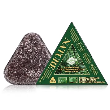 Arborvitae & Polygonum multiflorum Shampoo Bar for Deep Cleansing & Oil Control, Repairs Dry Damaged Hair, Hydrating Hair Care Soap Suitable for Women and Men All Hair Types, 4.23 oz