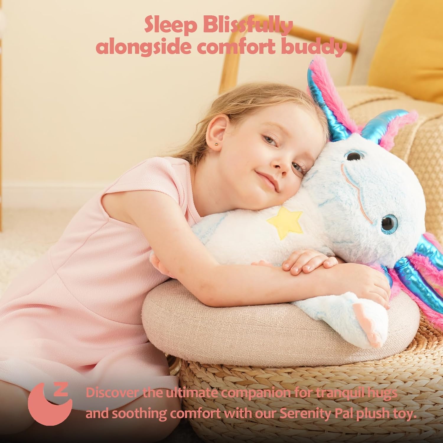 Weighted Stuffed Animal - Blue Axolotl 4.5 lbs, Ideal for Sensory Needs, Austism & Anxiety | Comfort & Relaxation for Both Kids and Adults - Image 3