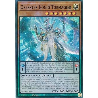 AGOV-DE001 - Supreme King Goal Mage - Super Rare - 1st Edition - German - Age of Overlord - with LMS Trading Fieldcenter Card Yugioh